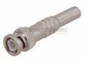 611174 - Штекер BNC под пайку с пружиной металл (универсальный) REXANT цена за шт (50!), 05-3075 (1)