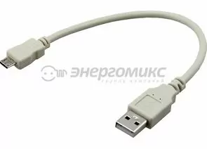 612309 - Кабель USB(А)шт. - microUSBшт. 0.2M REXANT цена за шт (10!), 18-1162 (1)