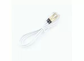758903 - Аудио кабель jack 3,5шт. - jack 3,5шт. Cablexpert белый. 1м, блистер (1)