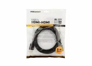 792628 - Кабель HDMI шт. - HDMI шт. 2.0, 3м, Gold, PROconnect, 17-6105-6 (1)
