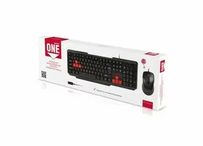 724096 - Комплект клавиатура+мышь Smartbuy ONE черно-красный (SBC-230346-KR) /20 (1)