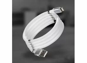 795378 - Дата-кабель Smartbuy USB - 8-pin для Apple, 3A, магнитный, 1 м, белый (iK-512mag-s) (1)