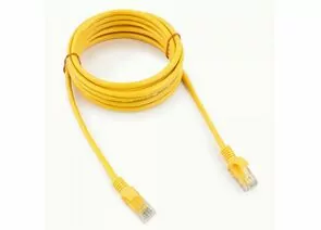 712001 - Cablexpert патч-корд медный UTP cat5e, 3м, литой, многожильный (желтый) (1)
