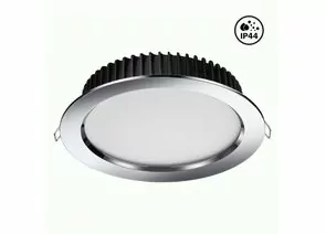 731850 - NOVOTECH 358305 NT19 000 хром Встр. св-к б/драйвера IP44 LED3000K 20W 85-265V DRUM (1)