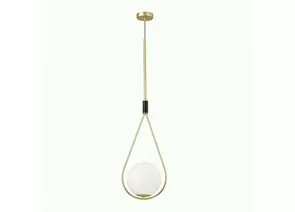 789180 - ODEON LIGHT 4810/1A PENDANT ODL21 447 золтой/черн./бел. св-к подвесной E14 1x40W D=260мм FLARI (1)