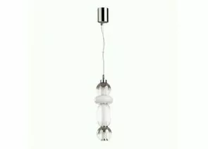 789215 - ODEON LIGHT 4827/18L PENDANT ODL21 007 дымч./бел./прозр. св-к подвесной св/д 18W D= 125мм BEANS (1)