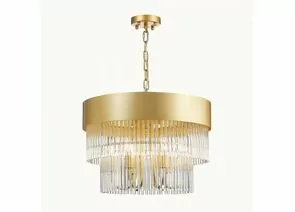 790411 - ST LUCE Люстра подвесная 6x40W E14 350x500x800 Золото/Золото, Прозр. IP20 SL1225.203.06 (1)