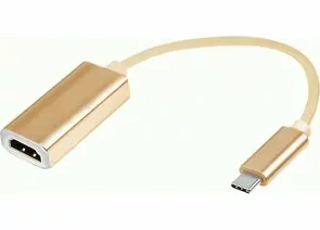 784397 - Переходник Type C шт. 3.1 - HDMI гн., 0,15 м, 4К, 30Гц, золото, Атом, 31011 (1)