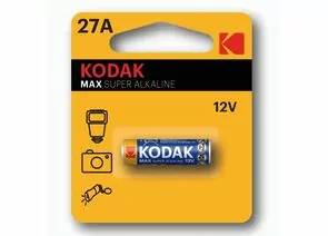 812215 - Э/п Kodak MAX SUPER Alkaline 27A 1BL (K27A-1, GP27A, MN27) (60/240/28800) 4370 (1)