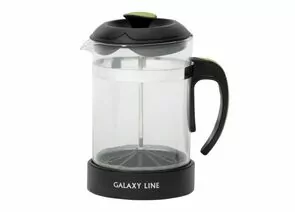 807686 - Чайник/кофейник (френч-пресс) 850мл, GL 9308, нерж сталь/стекло, Galaxy LINE (1)