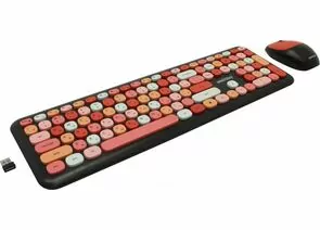 809559 - Комплект клавиатура+мышь мультимедийный Smartbuy 666395 черный (SBC-666395AG-K) /10 (1)