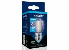 812348 - Smartbuy Светодиодная (LED) Лампа FIL Smartbuy-G45-8W/6000/E27 (SBL-G45F-8-60K-E27) (1)