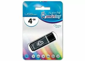 426137 - Флэш-диск (флэшка) USB 4Gb SmartBuy Glossy Black SB4GBGS-K (1)