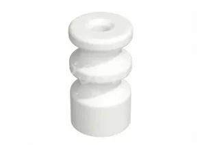 722390 - МЕЗОНИНЪ РЕТРО Изолятор двойной фарфор (керамика) белый (уп.15шт, цена за шт) GE70225-01 (1)