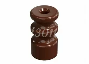 722392 - МЕЗОНИНЪ РЕТРО Изолятор двойной фарфор (керамика) коричневый (уп.20шт, цена за шт) GE70225-04 (1)