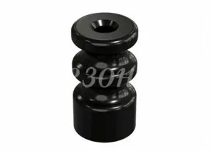 722393 - МЕЗОНИНЪ РЕТРО Изолятор двойной фарфор (керамика) черный (уп.15шт, цена за шт) GE70225-05 (1)