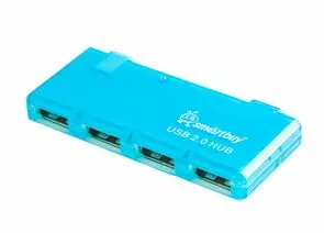 650313 - USB-Хаб Smartbuy 4 порта голубой (SBHA-6110-B) (1)