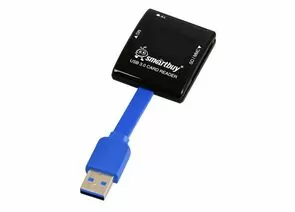 650349 - Картридер USB 3.0 Smartbuy черный (SBR-700-K) (1)