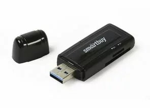 650350 - Картридер USB 3.0 Smartbuy черный (SBR-705-K) (1)