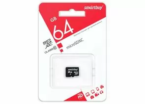 792161 - Флэш-карта (памяти) micro SDXC Smartbuy 64GB Class 10 (без адаптера) LE (SB64GBSDCL10-00LE) (1)