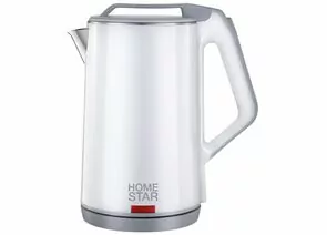 812972 - Чайник электр. HomeStar HS-1036 Белый (диск, 1,8л), 1,5кВт, двойной корпус, 102750 (1)