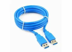 711081 - Кабель USB(A)шт - USB(A)шт. 3.0 Pro Cablexpert, AM/AM, 1.8м, экран, синий, пакет (1)