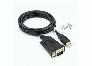 711302 - Конвертер USB(A)шт. - DB9M шт. SERIAL Cablexpert, 1,5 м, WinXP-Win8, черный, пакет (1)