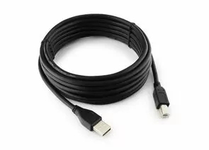 711312 - Кабель USB(A)шт. 2.0 - USB (B)шт. Pro Cablexpert,, 4.5м, экран, черный, пакет (1)