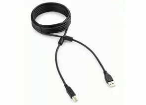 711321 - Кабель USB(A)шт. 2.0 - USB (B)шт. Pro Cablexpert, 4.5м, экран, 2феррит.кольца, черный, (1)