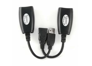 711342 - Удлинитель USB 2.0 по витой паре (USB(A)шт. - 8p8c гн. + 8p8c шт.)Cablexpert USB AM-AF/RJ45Fx2 (1)