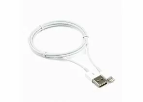 711413 - Кабель USB(A)шт. 2.0 - 8 pin шт. Cablexpert AM/Lightning, для iPhone5/6/7/8/X,IPod,IPad,1м,бел,пакет (1)