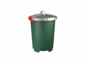 813319 - Бак (контейнер) БИНГО для мусора 45л с крышкой, пластик, зеленый 431227609 Бытпласт (1)