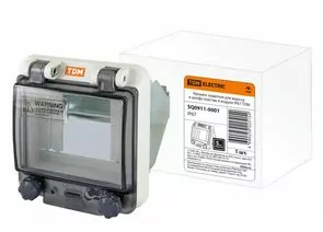 508605 - TDM Крышка защитная для выреза в шкафу пластик 4 модуля IP67 SQ0911-0001 (1)