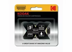 814508 - Сменные кассеты для бритвы Premium Razor 3 лезвия (4шт/уп, цена за шт) (814510, 785898) 5123 Kodak (1)