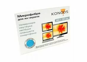 710674 - Konoos KT-1 Салфетка из микрофибры для ЖК-телевизоров 20 х30 см (1)