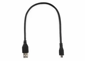 711372 - Кабель USB(A)шт. 2.0 - microUSBшт. Pro Cablexpert AM/microBM 5P, 0.3м, экран, черный, пакет (1)