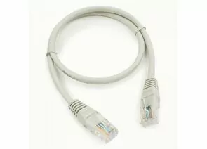 712013 - Cablexpert патч-корд медный UTP cat5e, 0,5м, литой, многожильный (серый) (1)