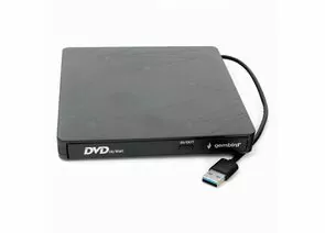 783906 - Внешний DVD-привод с интерфейсом USB 3.0 Gembird DVD-USB-03 пластик, черный, 18876 (1)
