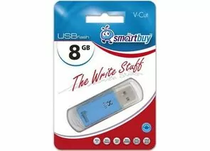 429688 - Флэш-диск (флэшка) USB 8Gb SmartBuy V-Cut Blue SB8GBVC-B (1)