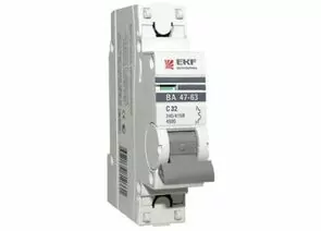 461800 - EKF PROxima автоматический выкл. ВА47-63 1P 40А 4,5kA х-ка В mcb4763-1-40В-pro (с опломбировкой) (1)