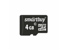 699004 - Флэш-карта (памяти) microSDHC Smartbuy 4GB class 10 (без адаптеров) (1)