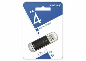 792342 - Флэш-диск (флэшка) USB UFD Smartbuy 4GB V-Cut Black (SB4GBVC-K) (1)