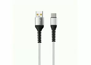 817746 - Дата-кабель Smartbuy USB-Type C, SPIRAL, 1 м, белый (ik-3112sp white) (1)