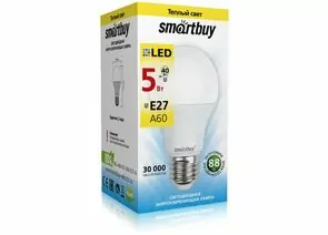 553040 - св/д Smartbuy ЛОН A60 E27 5W(500lm) 3000K 110x60 SBL-A60-05-30K-E27-A (1)