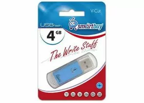 429673 - Флэш-диск (флэшка) USB 4Gb SmartBuy V-Cut Blue SB4GBVC-B (1)