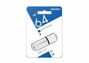 792351 - Флэш-диск (флэшка) USB UFD Smartbuy 64GB Paean White (SB64GBPN-W) (1)