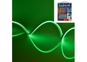 821164 - Uniel NEON гибкий неон, бухта 5м, зеленый свет ULS-N01-2835-120LED/m-6mm-IP67-DC12V-9W/m-5M-GREEN (1)