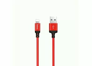 731020 - Кабель USB(A)шт. - 8pin шт. для iPhone 5/6/7/8/X, Ipod, Ipad hoco X14,AM/Lightning M,черно-красн.,1м (1)