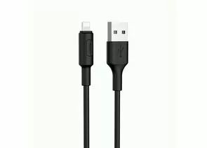 731023 - Кабель USB(A)шт. - 8pin шт. для iPhone 5/6/7/8/X, Ipod, Ipad hoco X25, AM/Lightning M, черный, 1м (1)
