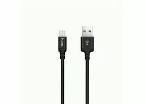 731042 - Кабель USB(A)шт. - micro USBшт. hoco X14, AM/microBM, черный, 2м (1)